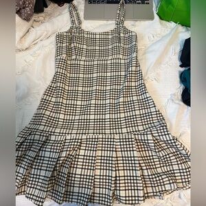 Hollister dress. Size small. Black and red plaid stripes.